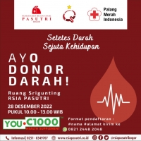 Donor Darah Bersama RSIA Pasutri, 28 Desember 2022